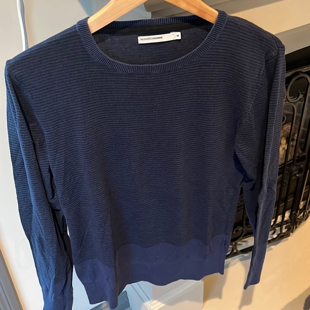 Dark blue never worn sweater size M